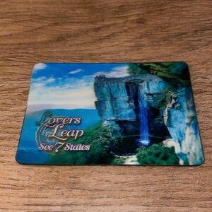Lovers Leap See 7 States Rock City 3D travel souvenir magnet